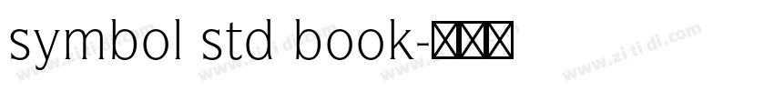symbol std book字体转换
